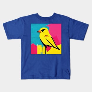 Colourful Canary Abstract Kids T-Shirt